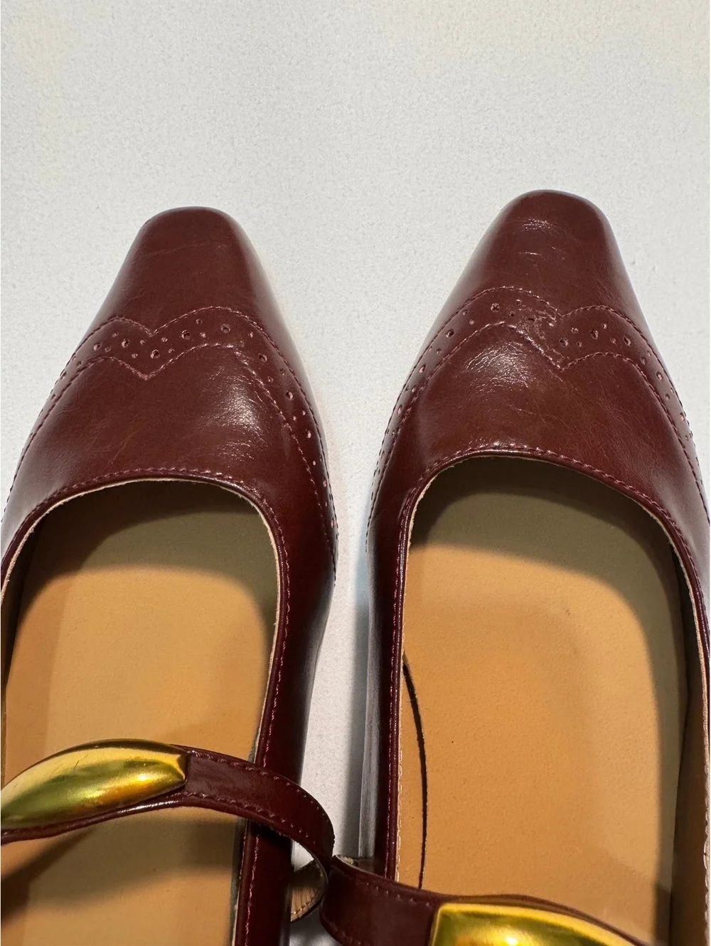 CHIKO Bevin Pointy Toe Wedge Mary Jane Shoes NWOT Size US 7.5 EU 38